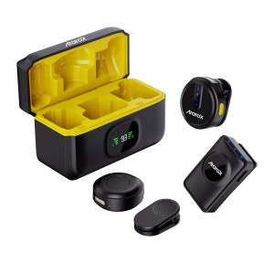 میکروفون یقه ای بی سیم آراروکس مدل M1 Dual رابط جک 3.5 میلی متری و Type-C و Lightning
